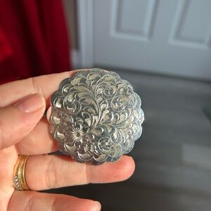 Forstner STERLING Silver Floral Brooch 1970 🤠